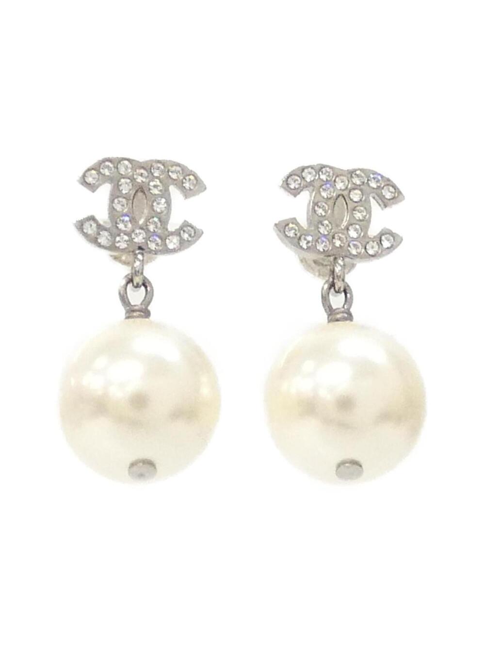 Chanel Earrings Silver-Tone Metal #377889C10B